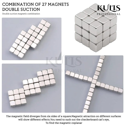 Kulis - Cube Cateye Magnet (Pack of 27Pcs)