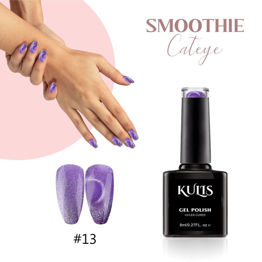 Kulis - Smoothie Cateye UV Gel Polish - Fuchsia Blue - 13
