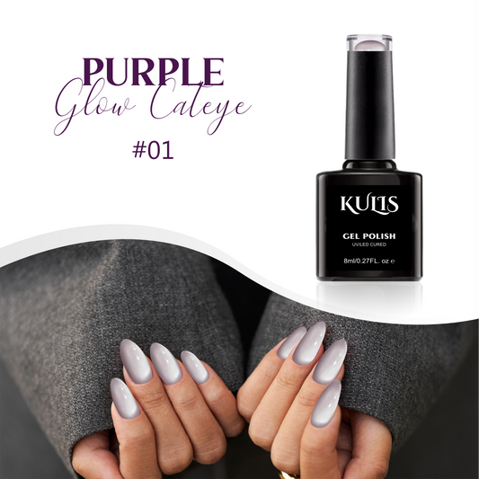 Kulis - Purple Glow Cateye UV Gel Polish - 01