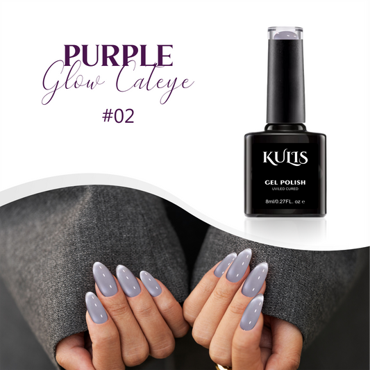 Kulis - Purple Glow Cateye UV Gel Polish - 02