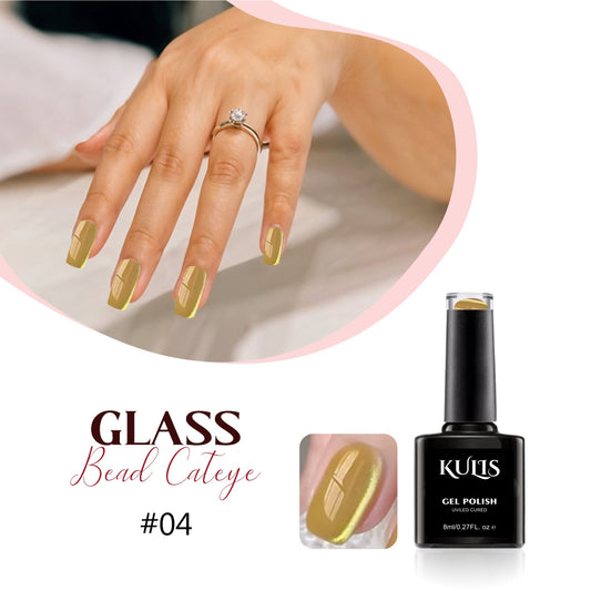 Kulis - Glass Bead Cat-Eye UV Gel Polish | Magnetic Gel Polish No.04