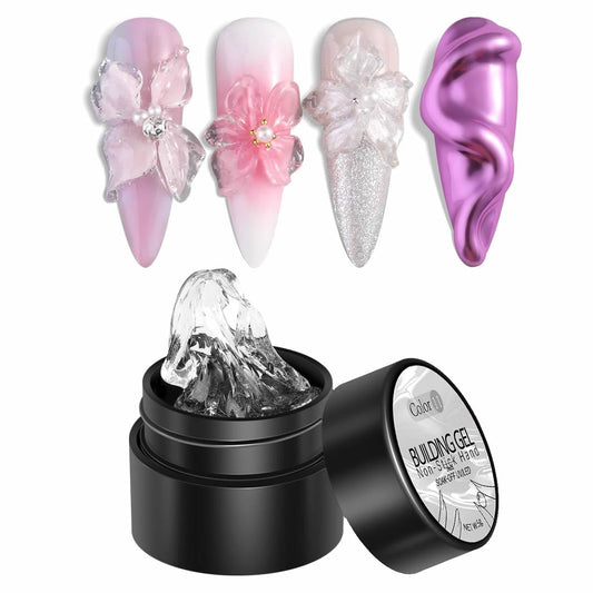 Kulis Clear 3D Sculpting Gel for Nail Art | Non-Sticky Hand Carving-Gel 5gm | Create 3D Flower Nail Designs