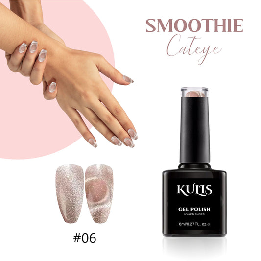 Kulis - Smoothie Cateye UV Gel Polish - Pinkish Grey - 06