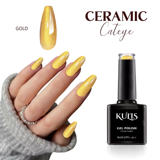 Kulis - Ceramic Cat eye - Gold