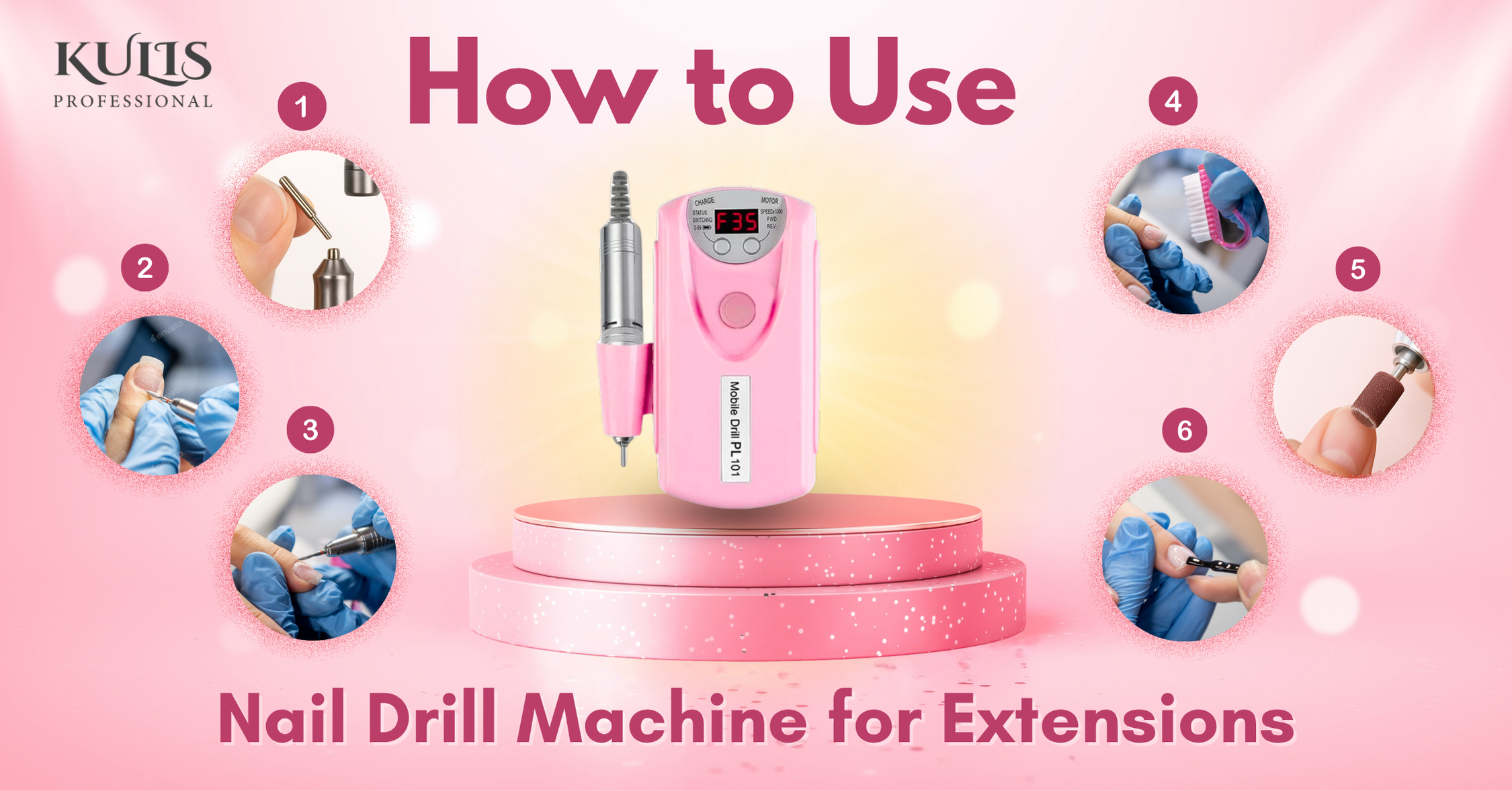 How to Use Nail Drill for Beginners | Nail Extensions Guide – Kulis ...