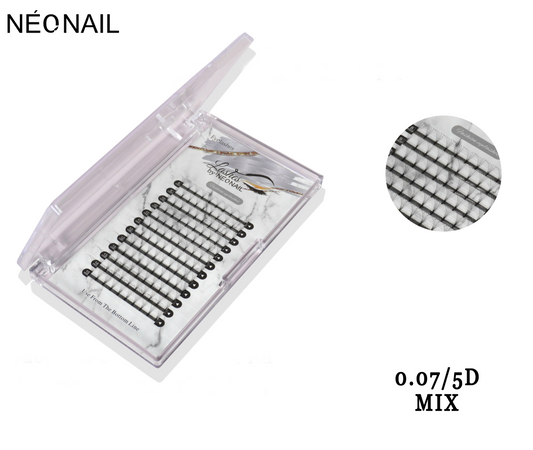 Neonail - Permanent Eyelash - 0.07D - 5D - Mix Tray