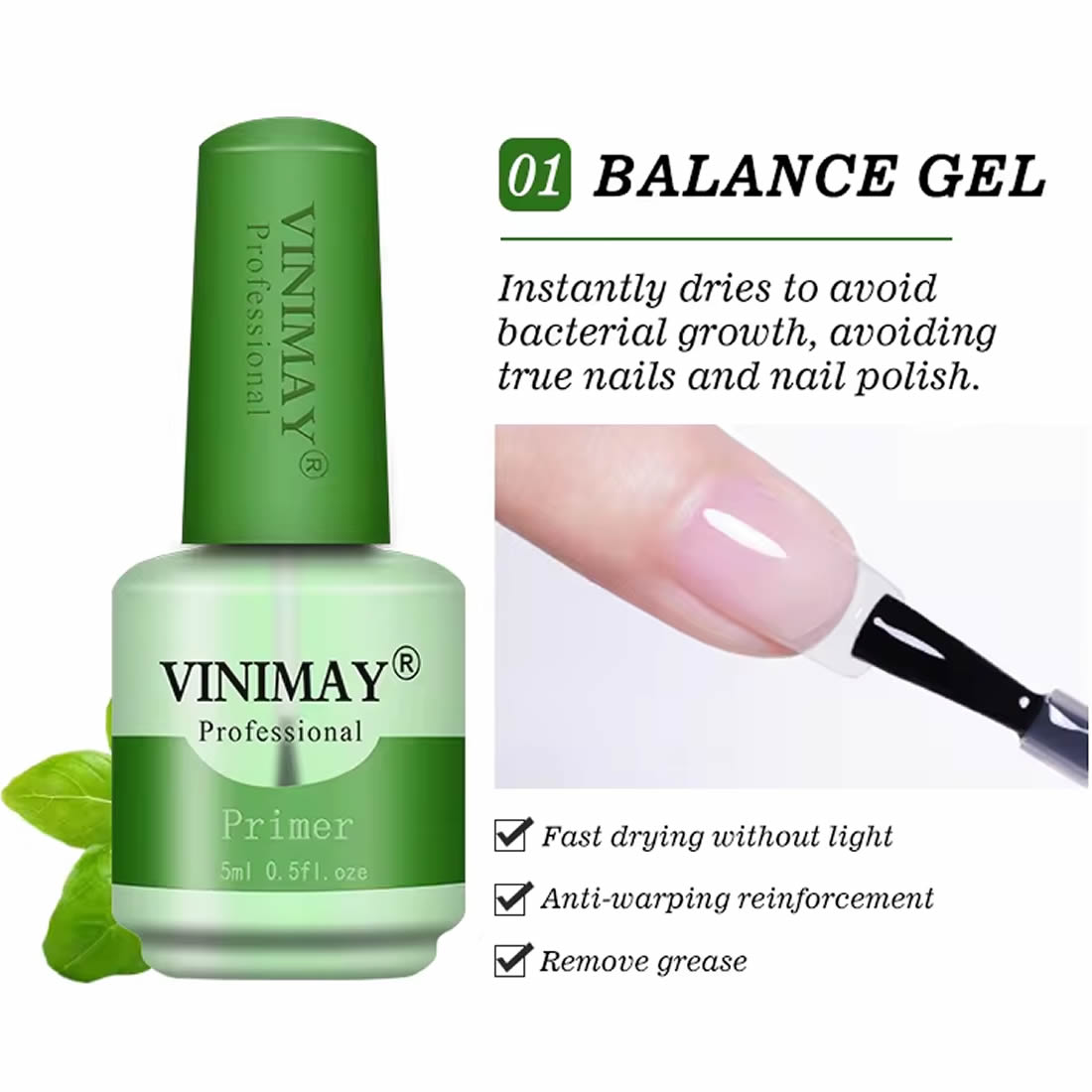 VINIMAY® Professional Nail Grooming Gel including Top &amp; Base, Primer &amp; Dehydrator, Diamond Top Coat and Many More