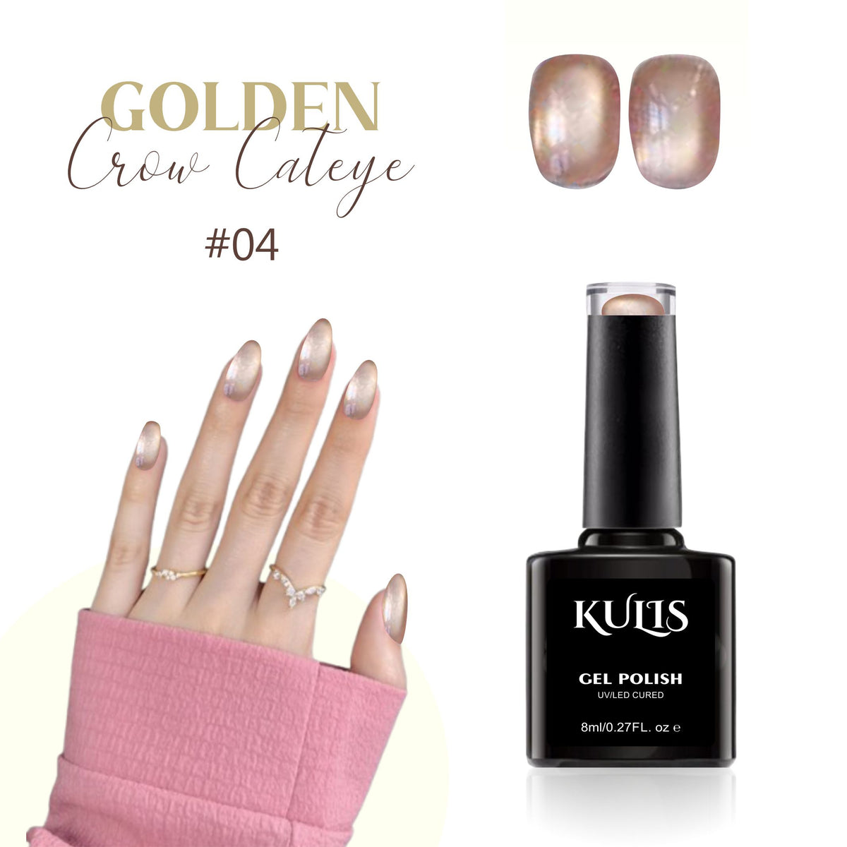 Kulis - Golden Crow Magnetic UV Gel Polish No.04