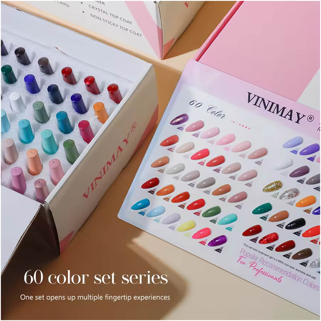 VINIMAY® Professional UV Gel Nail Polish Kit of 60pcs with Shade Card