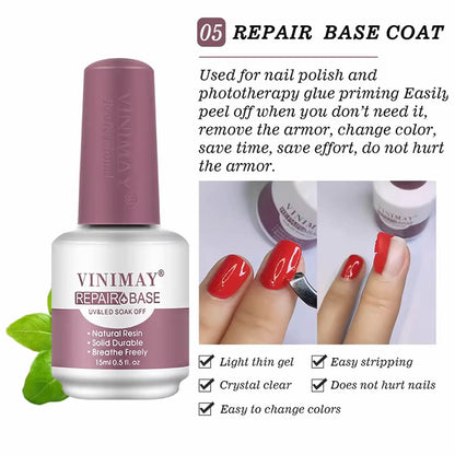 VINIMAY® Professional Nail Grooming Gel including Top &amp; Base, Primer &amp; Dehydrator, Diamond Top Coat and Many More