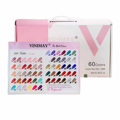 VINIMAY® Professional UV Gel Nail Polish Kit of 60pcs with Shade Card