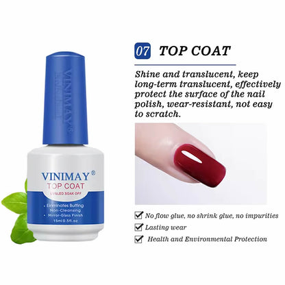 VINIMAY® Professional Nail Grooming Gel including Top &amp; Base, Primer &amp; Dehydrator, Diamond Top Coat and Many More