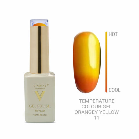 Vinimay - Thermal Gel Polish - 11 - Orangey Yellow