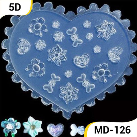 Kulis 5D Silicon Molds for Nail Art Designing