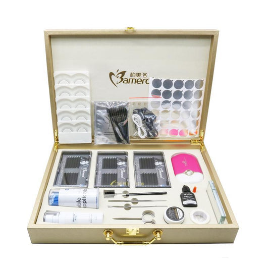 Kulis Professional Eyelash Extension Kit with a complete range of required eyelash extension products