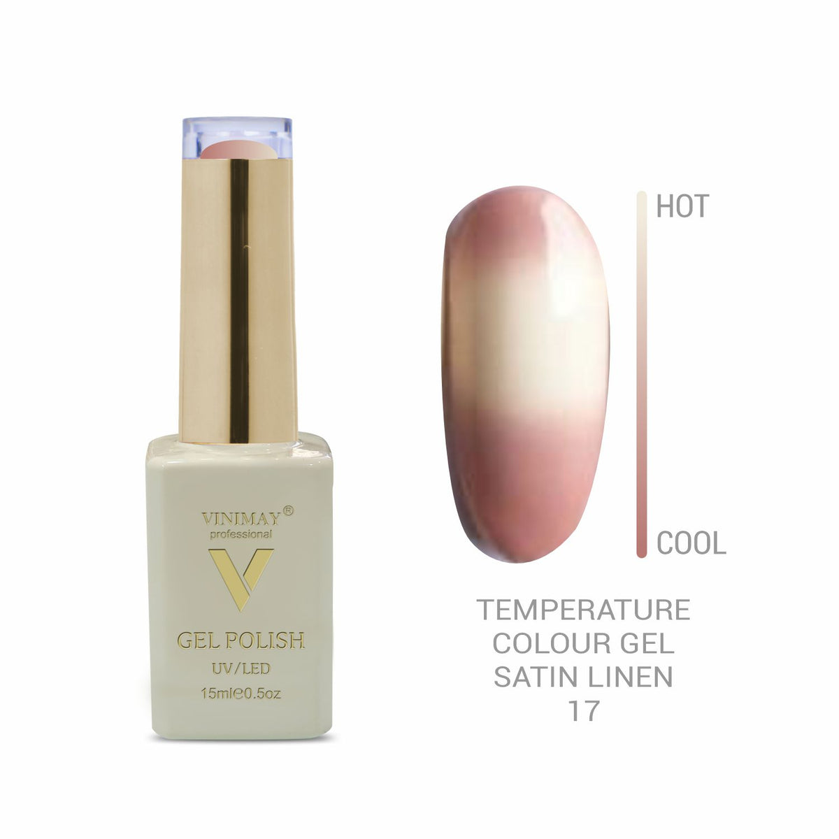 Vinimay - Thermal Gel Polish - 17 - Satin Linen