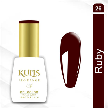 Kulis Pro Range UV Gel Nail Polish | Premium Soak-Off UV/LED Cured Gel 16ml (1 to 60 Shades)