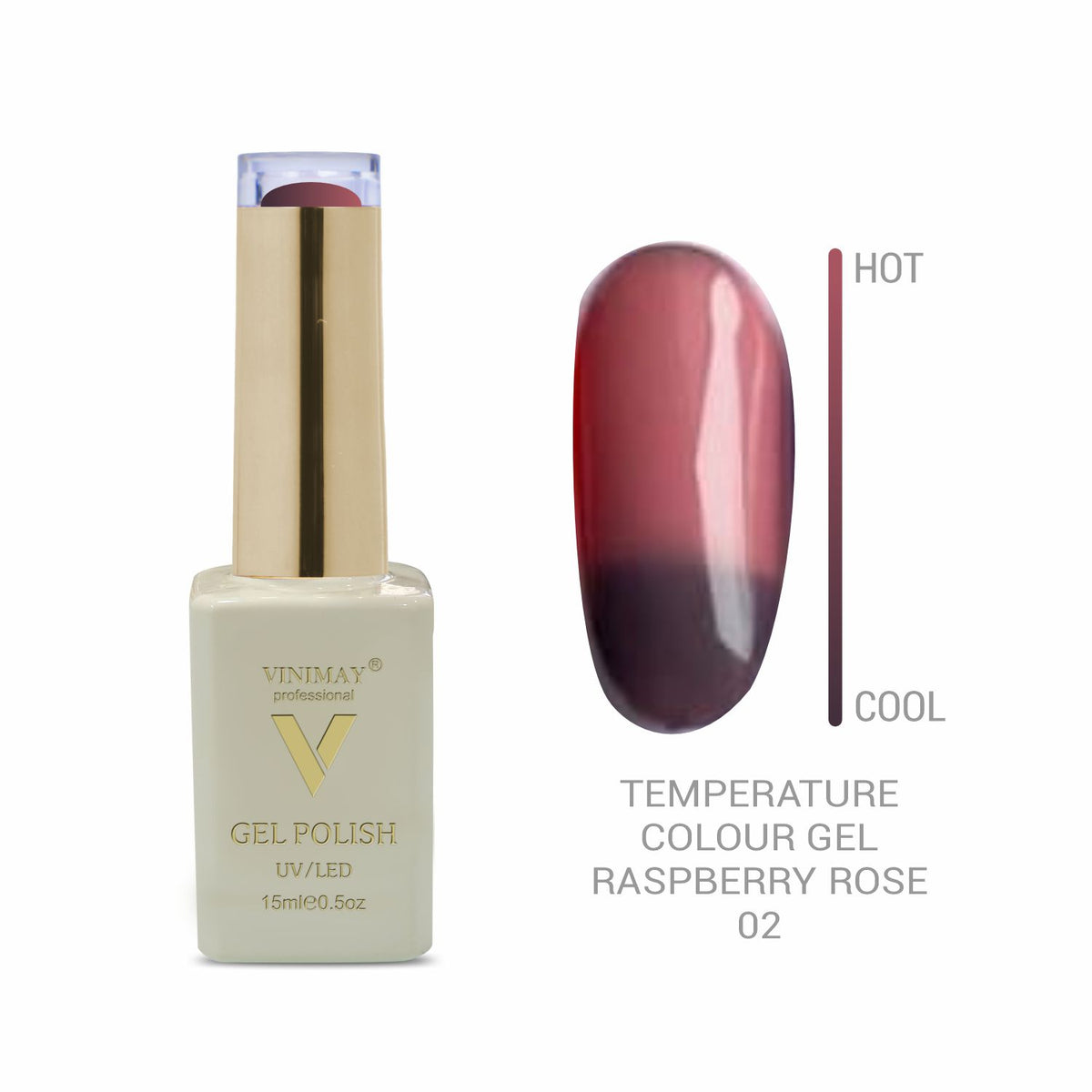 Vinimay - Thermal Gel Polish - 02 - Raspberry Rose