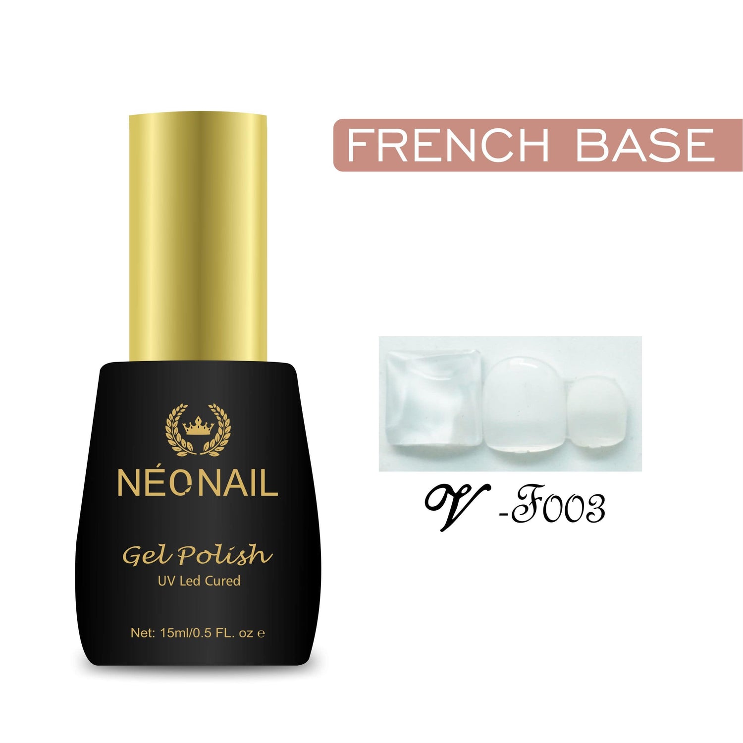 NEONAIL French UV Base Color 15ml | Soak-Off UV/LED Cured Base Gel (18 Color Shades)