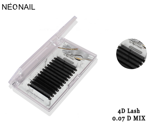 Neonail - Permanent Eyelash - 4D Lash - 0.07D - Mix Tray