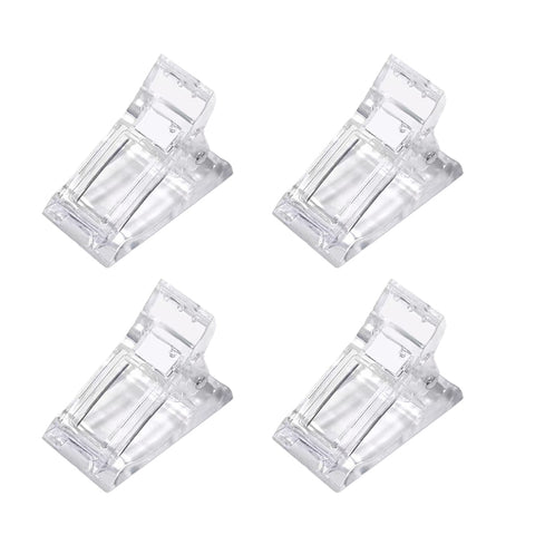 Kulis Plastic Nail Clip for Building Polygel Nail Forms Transparent