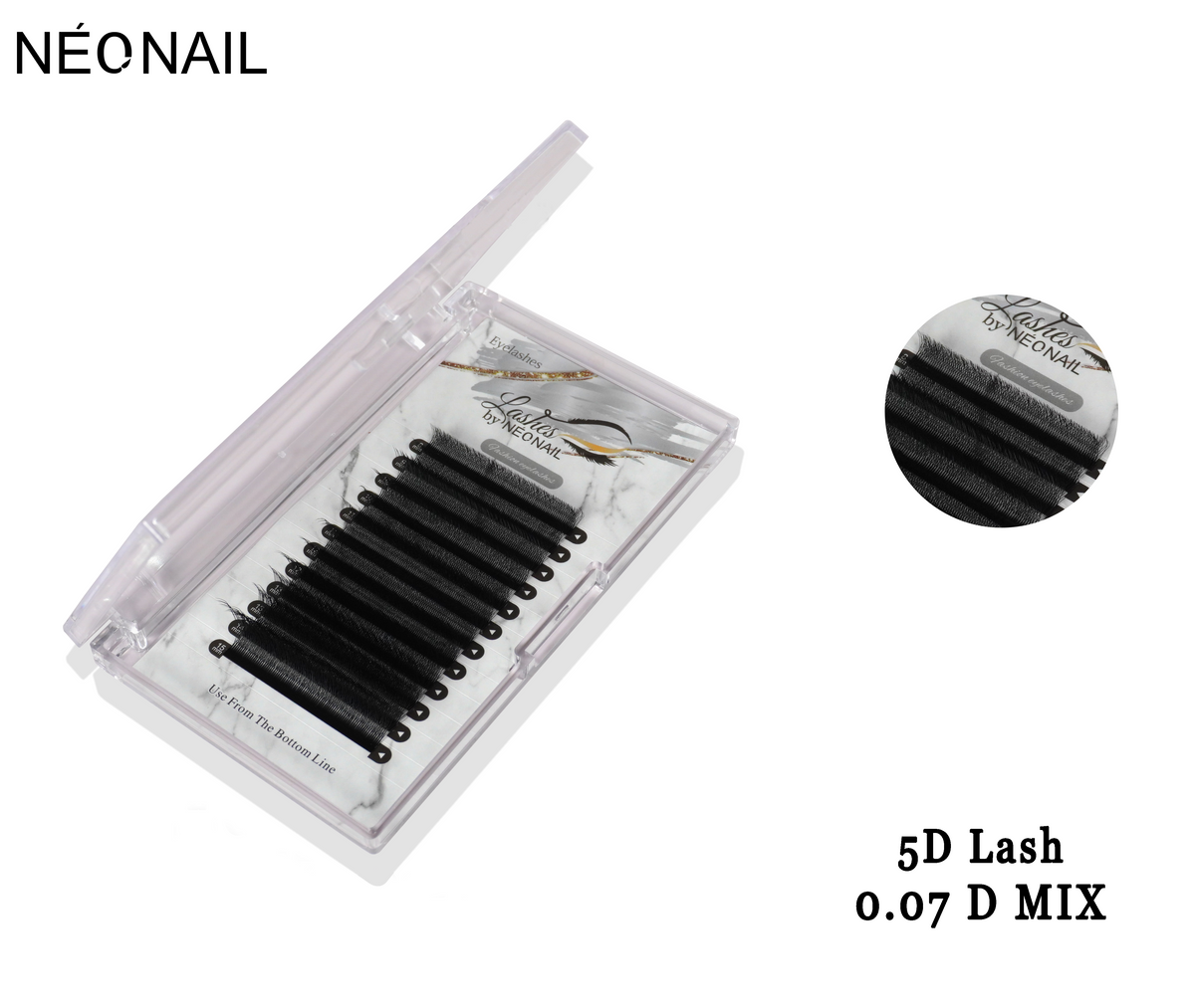 Neonail - Permanent Eyelash - 5D Lash - 0.07D - Mix Tray