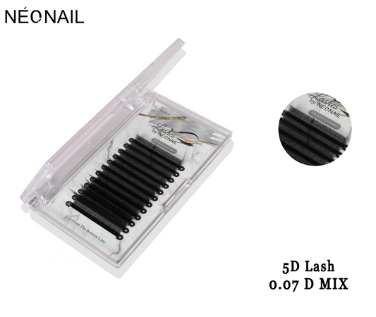 Neonail - Permanent Eyelash - 5D Lash - 0.07D - Mix Tray