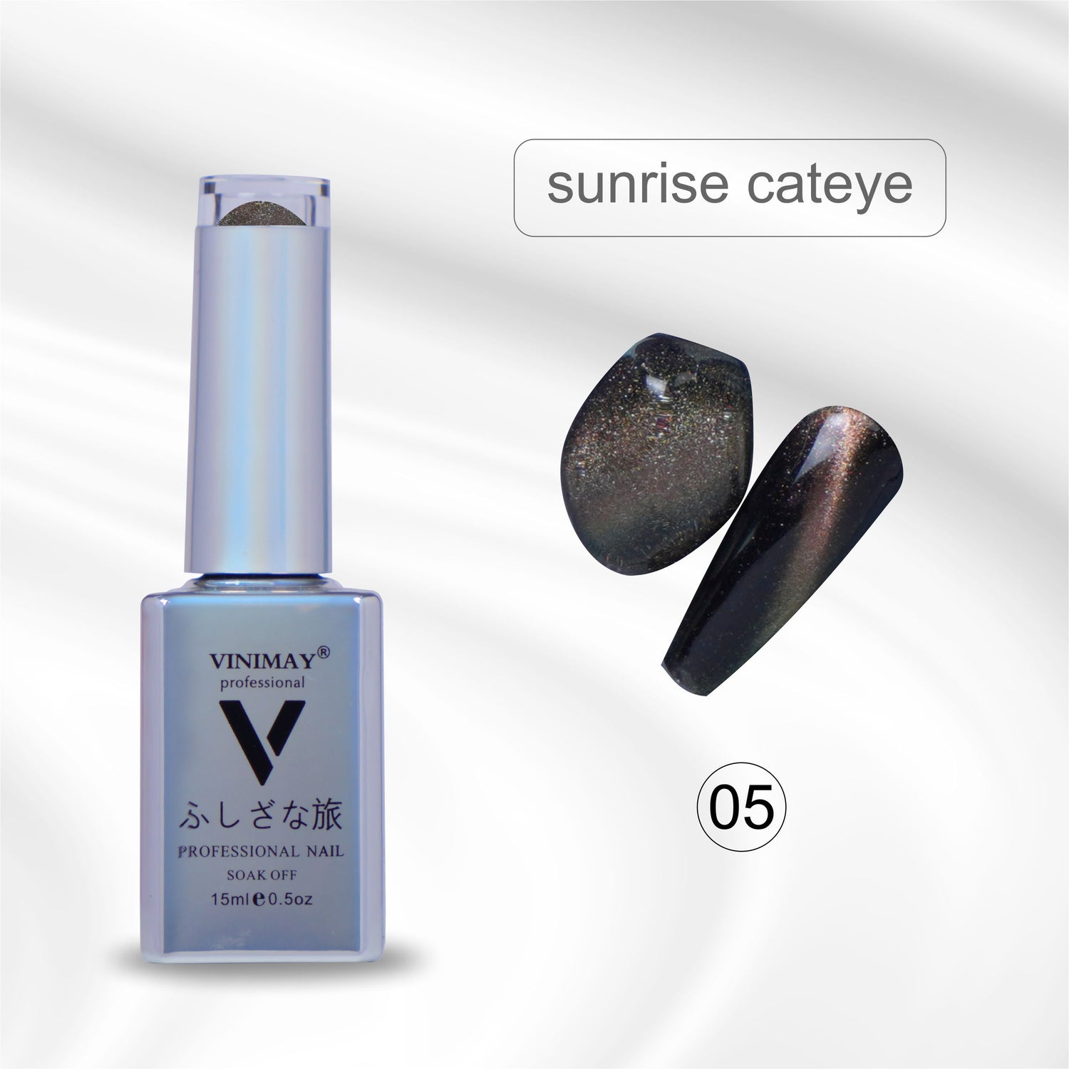 VINIMAY® Professional Sunrise Cat Eye UV Gel Nail Polish | Soak-Off UV/LED Gel 6Color Shades Available in 15ml Bottle