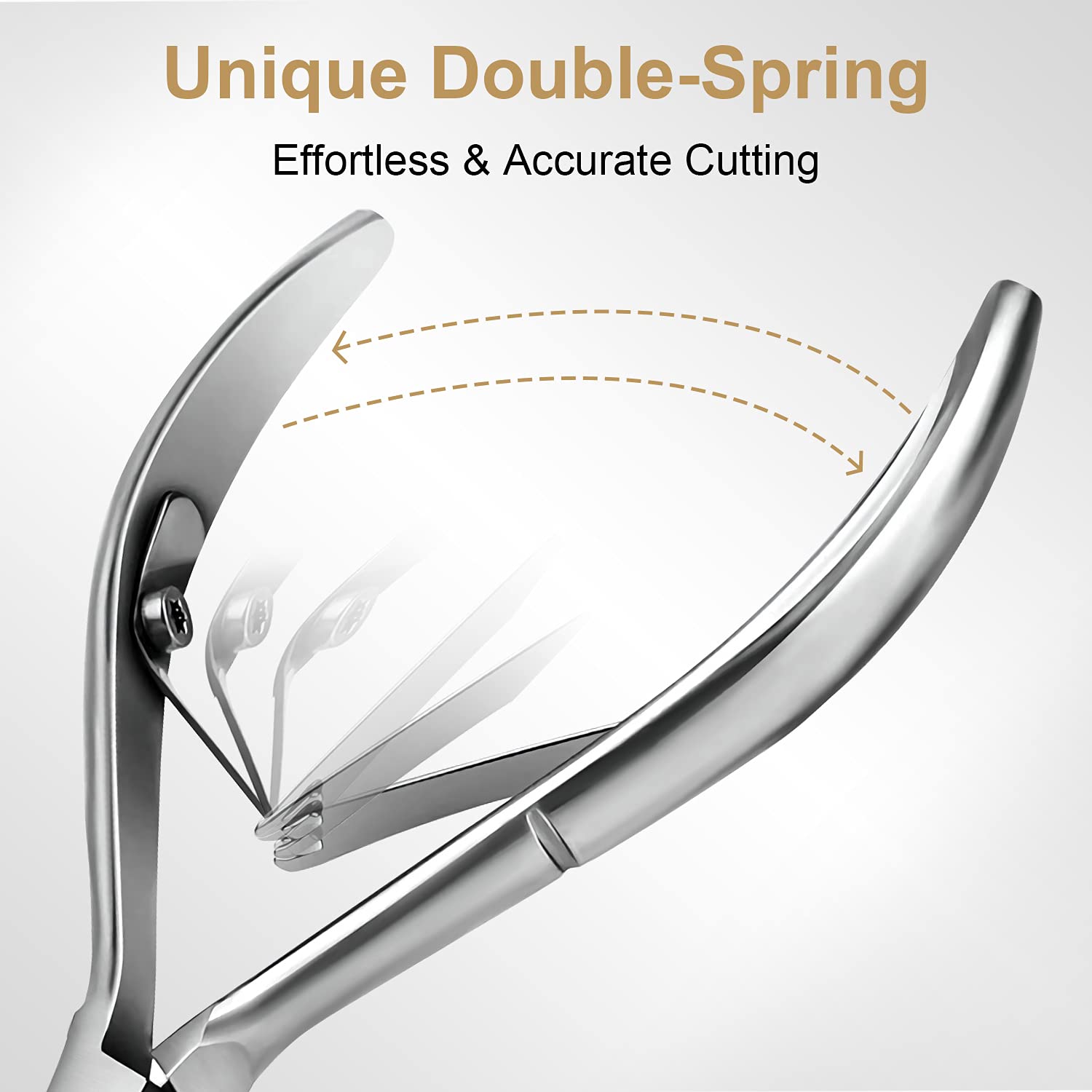 Kulis Stainless Cuticle Cutter and Pusher Combo Pack - High Quality