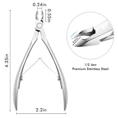 Cuticle Cutter - Stainless Steel Sharp Edge Cuticle Cutter for Nail Artist