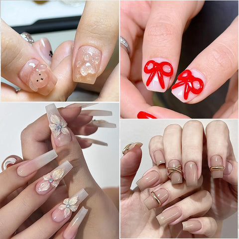 Kulis Clear 3D Sculpting Gel for Nail Art | Non-Sticky Hand Carving-Gel 5gm | Create 3D Flower Nail Designs