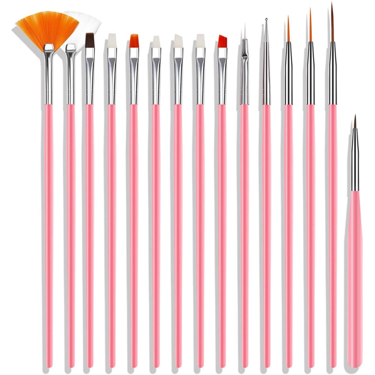 Kulis - Nail Art Brush Set - 15Pcs