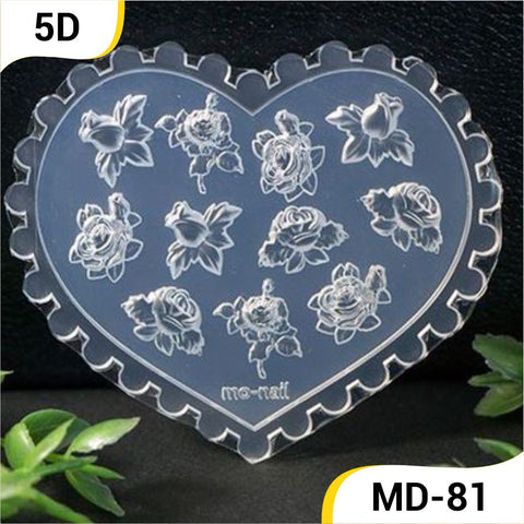 Kulis 5D Silicon Molds for Nail Art Designing