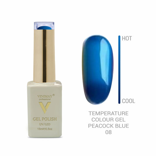 Vinimay - Thermal Gel Polish - 08 - Peacock Blue