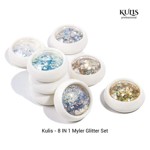 Kulis - 8IN1 Myler Glitter Set