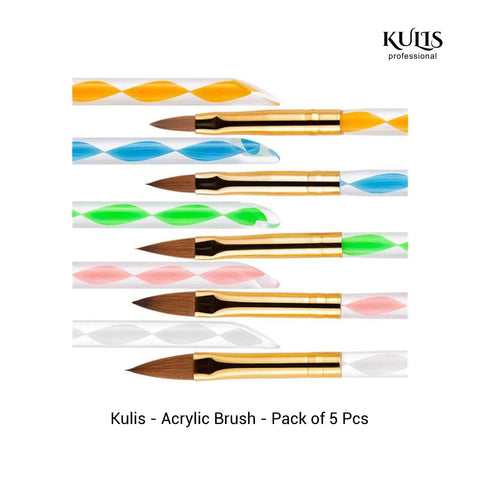 Kulis - Acrylic Brush - Pack of 5 Pcs