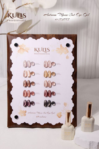 Kulis Professional Autumn Moon Cat Eye Gel Polish 10Pcs Sets with Shade Card 15ml/Each