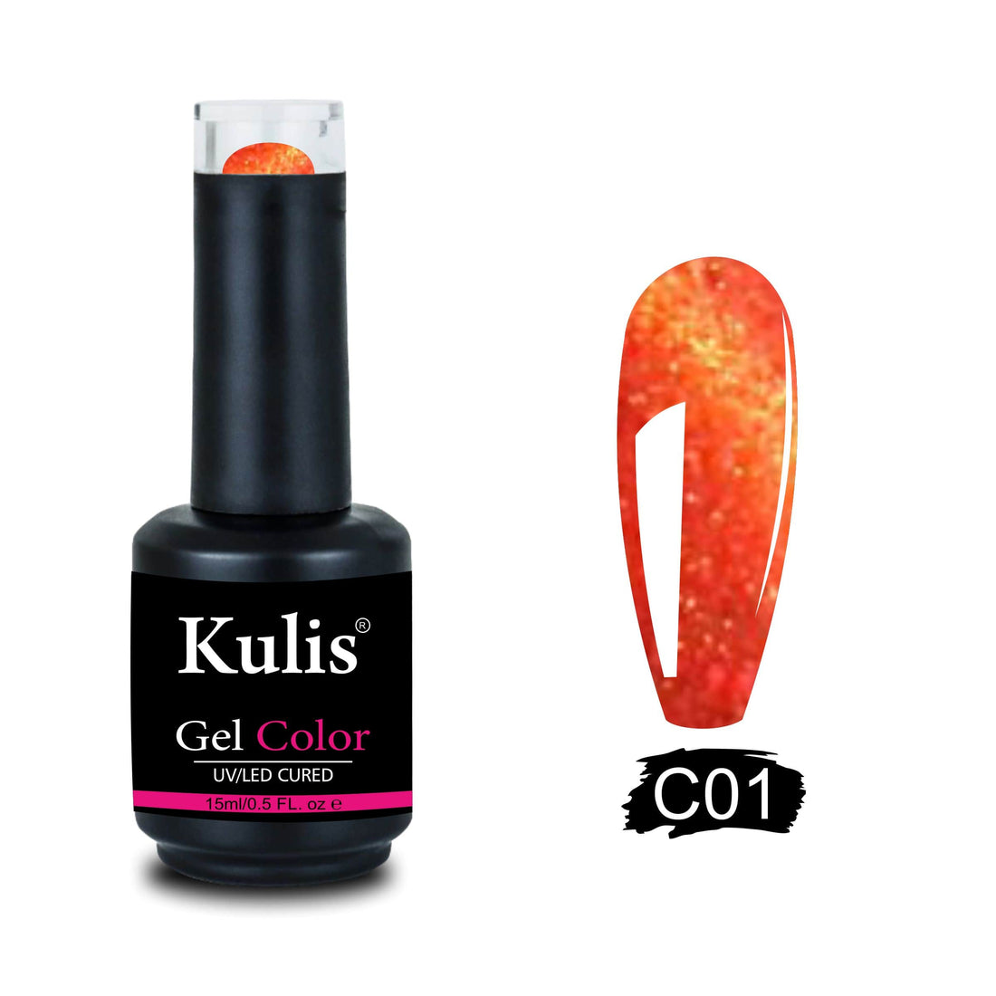 Kulis 3D Magnetic CatEye UV Gel Nail Polish 15ml Packaging | Soak-Off UV/LED Cured Gel