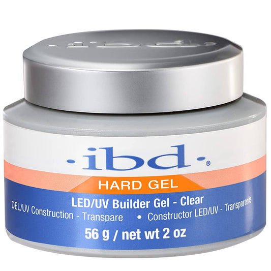 IBD Hard Gel – LED/UV Builder Gel 56gm | LED/UV Hard Builder Gel for Nail Extensions, Strengthening & Sculpting