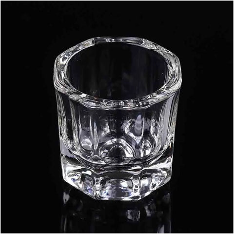 Kulis Acrylic Dappen Dish Bowl Glass for Nail Art Manicure Care Tools 2Pcs