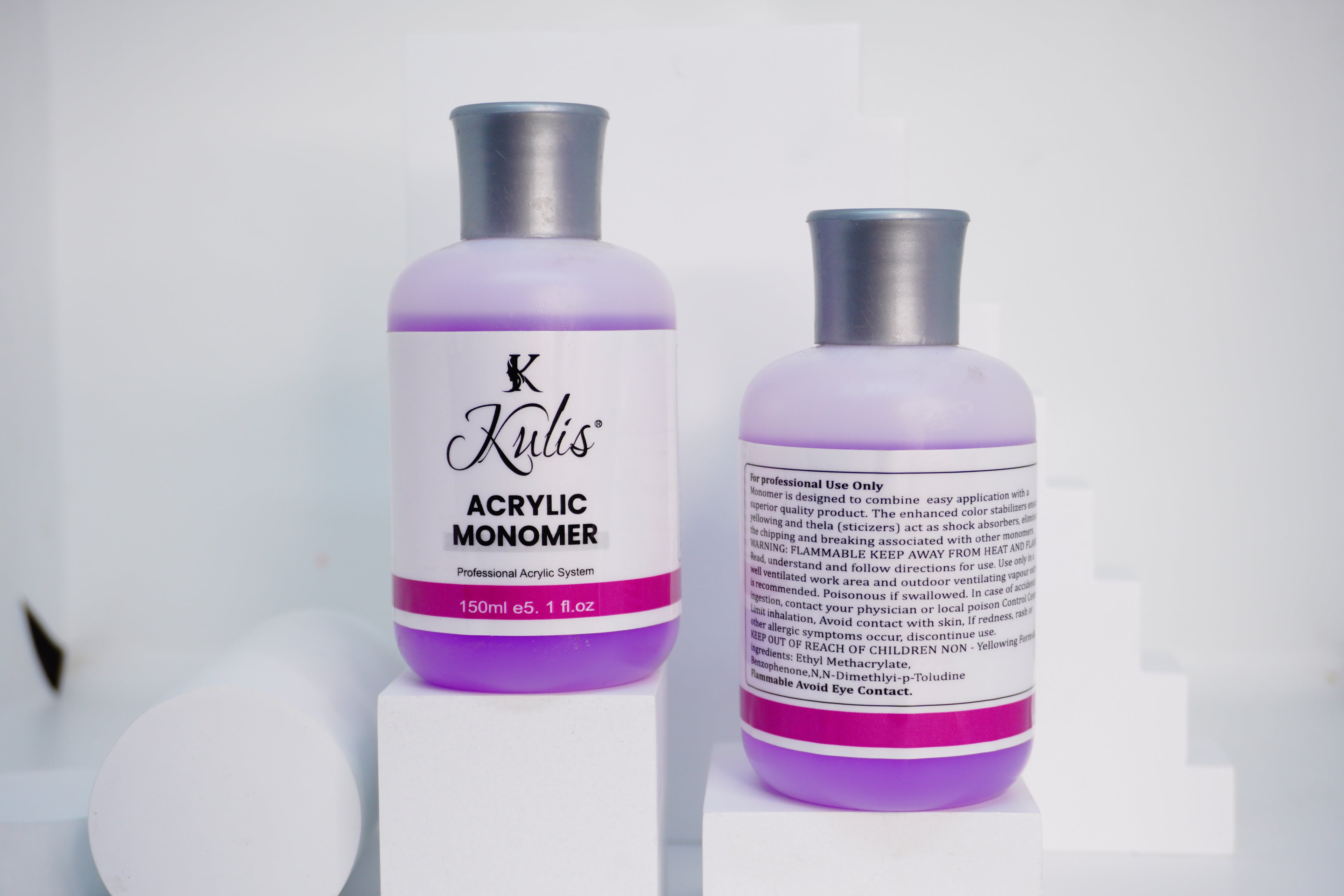 Kulis Acrylic Monomer Liquid Purple 150ml for Nail Building Acrylic Powder