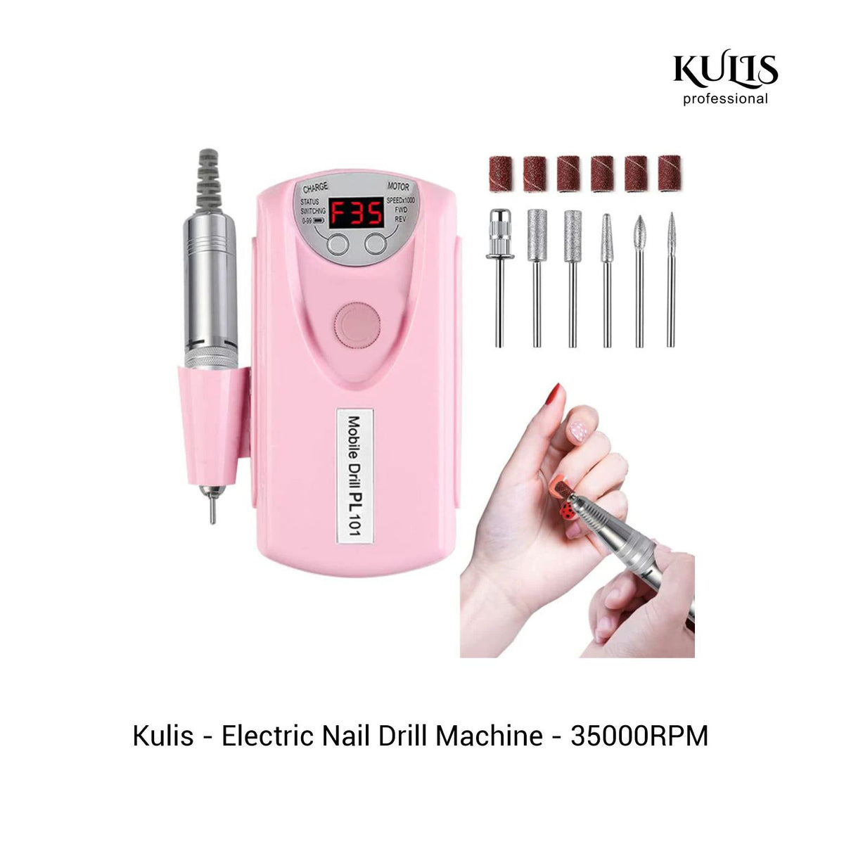 Kulis - Electric Nail Drill Machine - 35000RPM