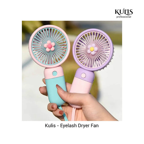 Kulis - Eyelash Dryer Fan - Handheld & Rechargeable