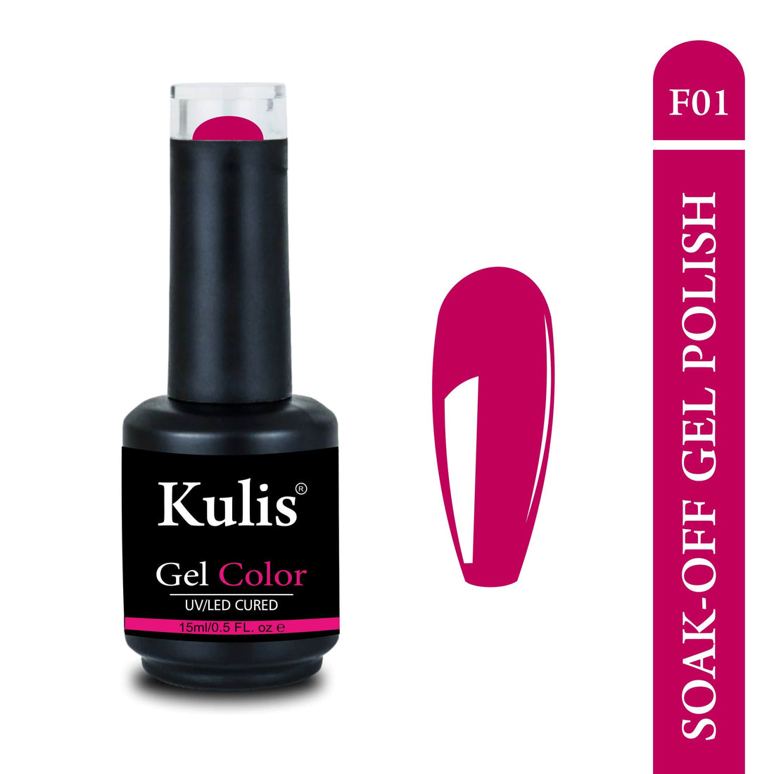 Kulis UV Fluorescent Gel Nail Polish 15ml | Soak-Off UV/LED Lamp Cured Nail Gel