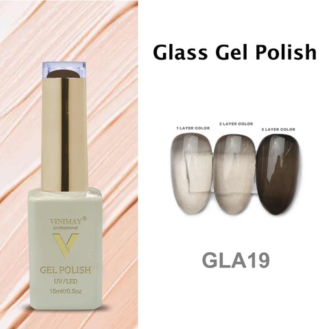 VINIMAY® Professional Colorful Glass Jelly Color UV/LED Cured Jelly Gel Polish 15ml Bottle