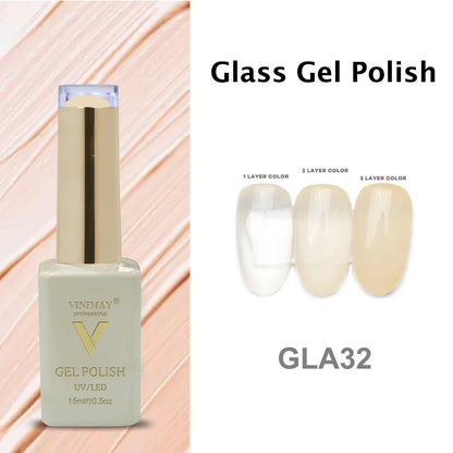 VINIMAY® Professional Colorful Glass Jelly Color UV/LED Cured Jelly Gel Polish 15ml Bottle