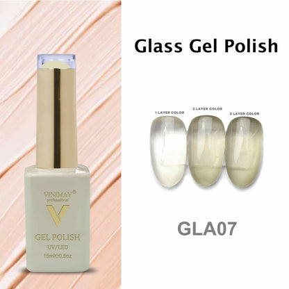 VINIMAY® Professional Colorful Glass Jelly Color UV/LED Cured Jelly Gel Polish 15ml Bottle