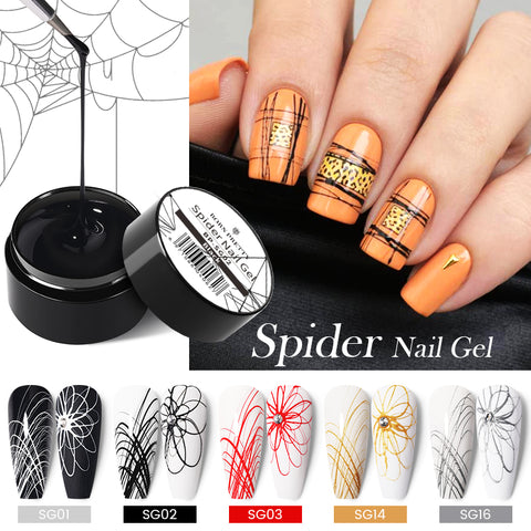 Kulis Colors Spider Gel, Matrix Gel for Gel Paint Design Nail Art Kit Wire Drawing Nail Gel for Line