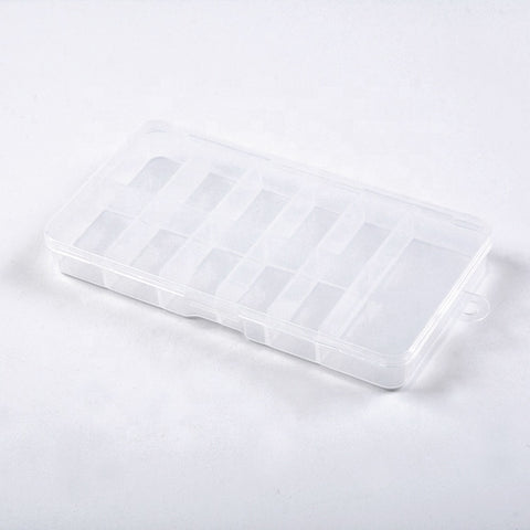 Empty Box for Artificial Nail Tips Storage - Transparent