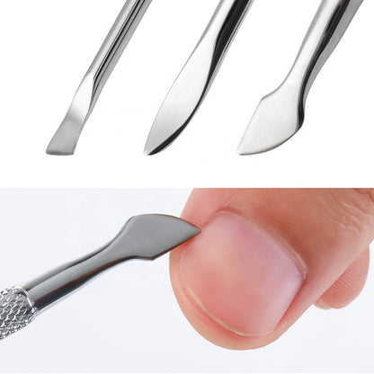 Kulis Stainless Cuticle Pusher for Nail Art Manicure